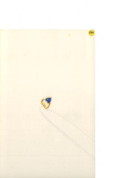 null Jean CLOSSET (1935-2013) 

Suite de cinq projets de bijoux à la gouache sur...