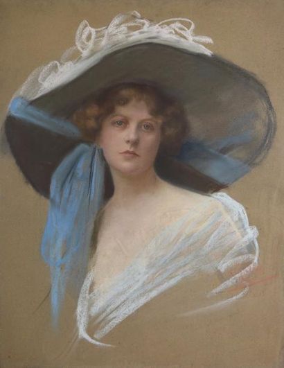 null Edmundo PIZZELLA (1868-1941)


Portrait de femme au chapeau


Pastel sur papier...