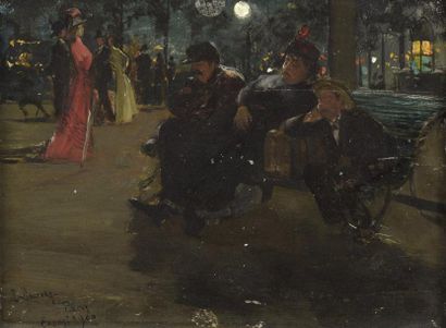 null B. DUCROCQ (XIXème-XXème siècle)


Scène nocturne à Paris vers 1900


Huile...