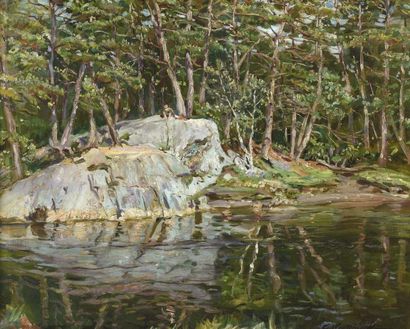 null Constantin WESTCHILOFF (1877-1945)


Baigneur sur un rocher au bord de l’eau,...