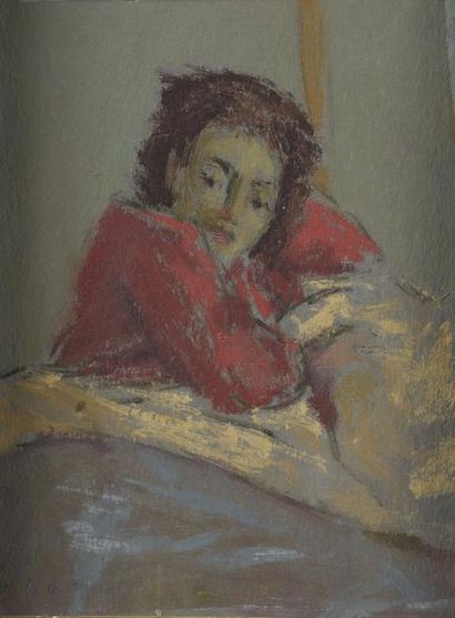 null BENN (1905-1989)


Jeune femme au pull rouge


Gouache sur carton signée en...