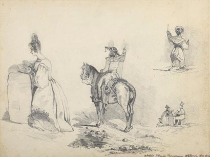 Attribué à Emile ROUSSEAUX (1831-1874)	


	Paysages...