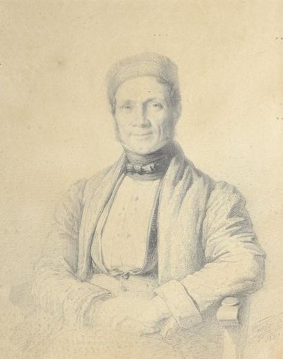  François FORSTER (1790-1872) 
Portrait de Monsieur Dablin 
Crayon sur papier,...