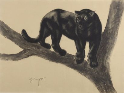 null Georges-Lucien GUYOT (1885-1973)


Panthère sur une branche


Fusain sur papier,...