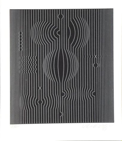 null Victor VASARELY (1906-1997)

SANS TITRE

Sérigraphie sur papier signé en bas...