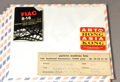 null Erik DIETMAN (1937-2002)

LETTRE, 1968

Assemblage d’enveloppes, titré, numéroté...