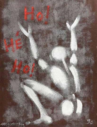 null Jérôme MESNAGER (1961)

Ho! Hé Ho!

Peinture sur moquette montée sur châssis

Signé...