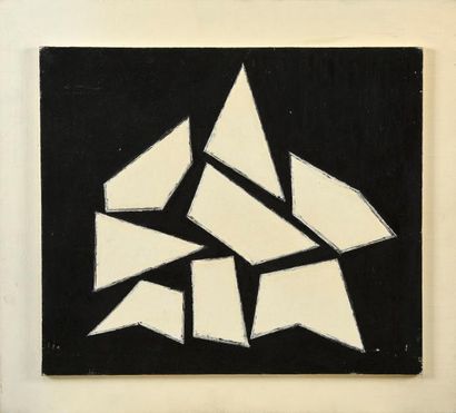 null Jean LEGROS (1917-1981) 

Composition, 1961

Huile sur panneau. Cachet d’atelier...