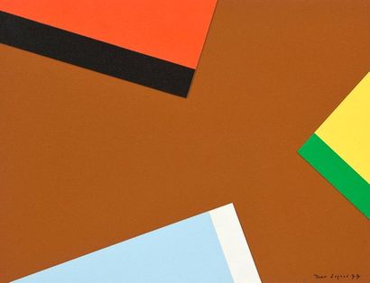 null Jean LEGROS (1917-1981) 

Maquette pour triangles dans l'espace, 1977 

Collage...