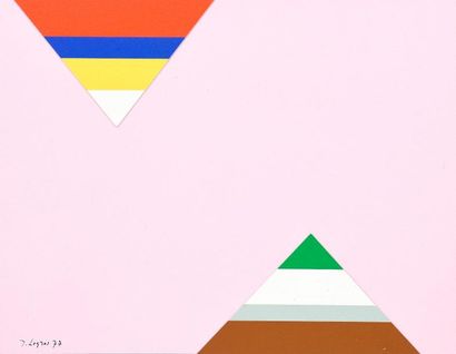 null Jean LEGROS (1917-1981)

Maquette pour triangles dans l'espace, 1977

Collage...