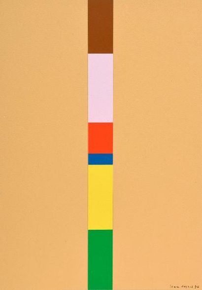 null Jean LEGROS (1917-1981) 

Maquette pour suite verticale, 1976 

Collage sur...