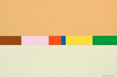 null Jean LEGROS (1917-1981) 

Maquette pour suite horizontale, 1976 

Collage sur...