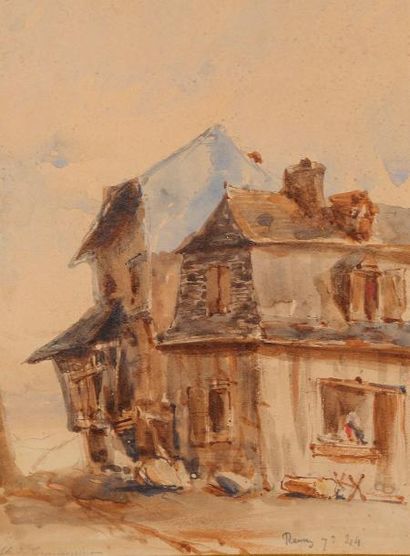 null Charles de TOURNEMINE

(Toulon 1812 – 1872)

Vue d’une rue de Rennes

Aquarelle

24,5...