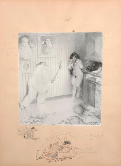 null Adolphe WILLETTE (1857-1926)

Ah maudit ivrogne

Dessin satyrique au crayon...