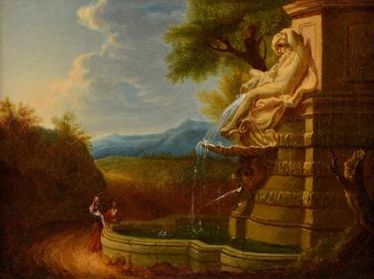 null Ecole ITALIENNE du XVIIIème siècle

Paysage à la fontaine

Sur sa toile d’origine

24,5...