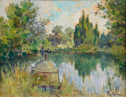 null Alexandre RIGOTARD (1871-1944)

Paysage à l'étang

Huile sur panneau, sigée...