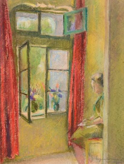 null Eugène CORNEAU (1894-1976)

Les grands arbres - Les rideaux rouges - La fenêtre...