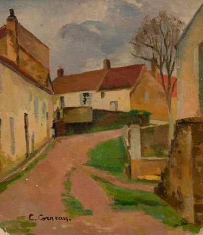 null Eugène CORNEAU (1894-1976)

Paysage avec promeneurs - Le chemin le long de la...