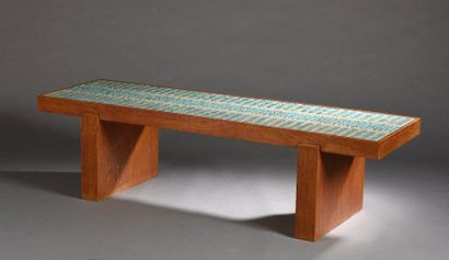 null LENOBLE Jacques (1902-1967) & ADNET Jacques (1900-1984) 

	Grande table basse...