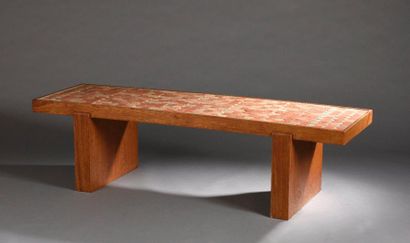 null LENOBLE Jacques (1902-1967) & ADNET Jacques (1900-1984) 

	Grande table basse...