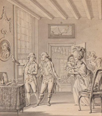 null Johannes Christoffel SCHULTZ

(Amsterdam 1749 – 1812)

La fuite à Varennes,...