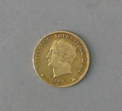 null NAPOLEON ROI D'ITALIE (1805-1814)

20 Lire or, 1808.

6,39 g