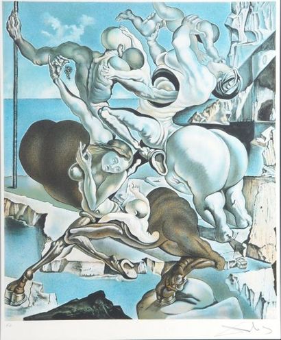 null D'après Salvador DALI (1904-1989)

Composition surréaliste au centaure

Lithographie...