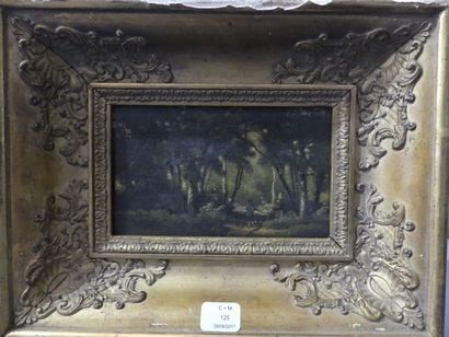 null Ecole du XIXè siècle
Le chasseur
Huile sur panneau
9,5 x 15,5 cm
