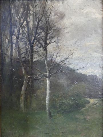 null Ecole du XIXè siècle
Paysage aux arbres
Huile sur toile
30 x 22 cm