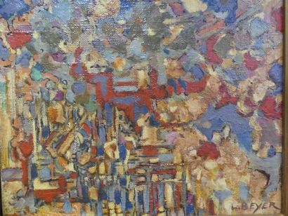 null Lucien BEYER (1908-1983)
Composition abstraite
Huile sur toile signée en bas...