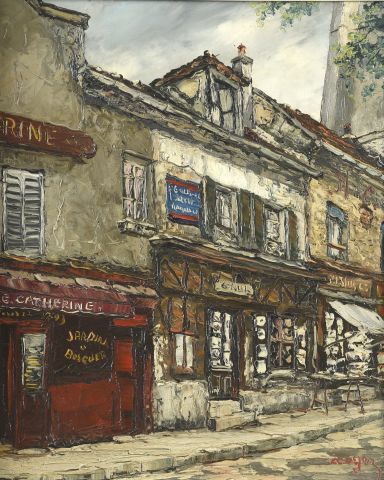null André BOYER (1909-1981)
Place du Tertre
Huile sur toile, signée en bas à droite
47...