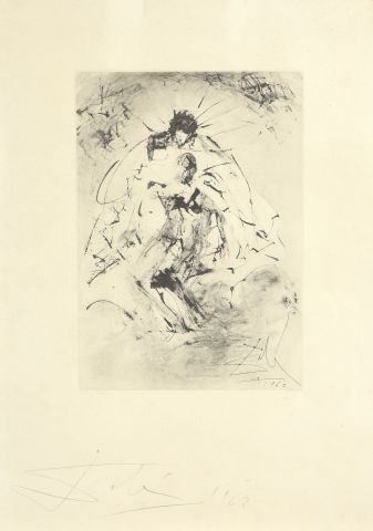 null Salvador DALI (1904-1989)	
	Piéta
	Eau-forte signée et datée 1963
	64,5 x 49...