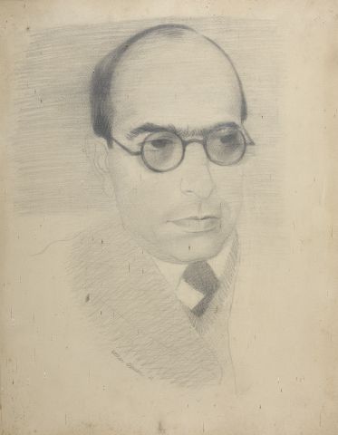 null Natan ALTMAN 
Portrait d'homme
Crayon, signé en bas à gauche.
43 x 33