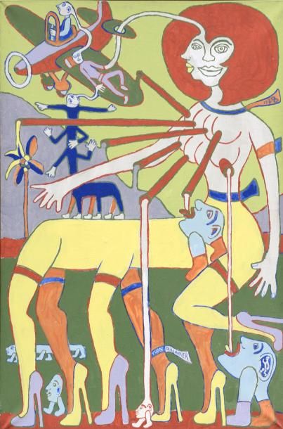 Yvon TAILLANDIER (né en 1926) SANS TITRE, 1978
Acrylique sur toile signée en bas...