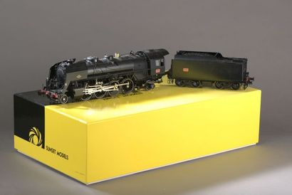 null SUNSET MODELS et TRANS EUROP TRAINS?: Locomotive 141 R SNCF, noire, avec pare...