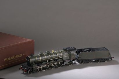 null FULGUREX : Locomotive 231 – PLM 6101, verte, avec tender à 2 essieux PLM 28.1...