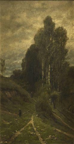 null Joseph VAN LUPPEN (1834-1891)
Promenade dans la forêt d’Anseremme, 1875
Huile...