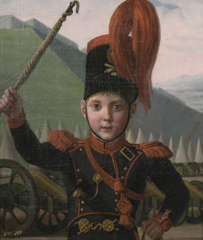 null BOUDET (actif en France en 1831).
Jeune militaire
Huile sur toile, annotée sur...