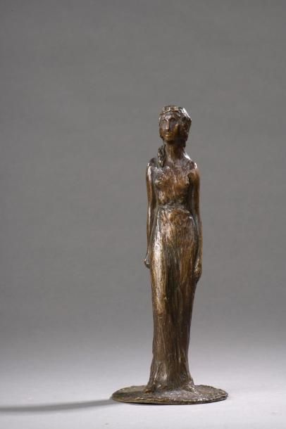 null Raymond Jacques Sabouraud (1864 – 1938)
Vestale
Bronze à patine brun clair
Signé...