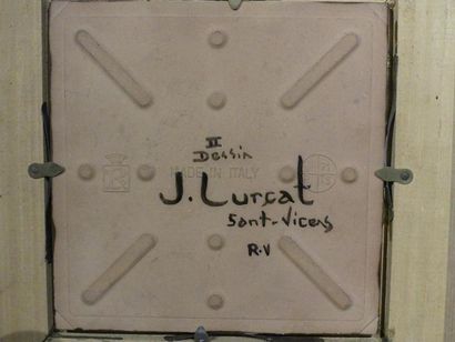 null Plaque en céramique émaillé représentant une sirène
Signée au dos Lurçat à Saint-Vincens...