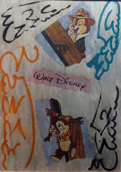 null Marc Alain DAHAN (XX)
Walt Disney
Technique mixte sur carton, signé
60 x 44...