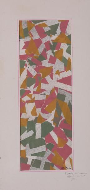 null Jean BERTHIER (né en 1923) 
COMPOSITIONS
Ensemble de quatre collages sur papier...
