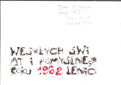 null Lot comprenant :
- Stano FILKO (1937-2015)
Trois cartes de vœux signées dont...