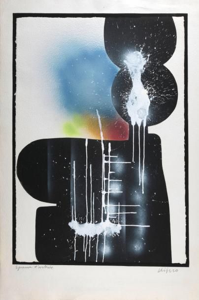 null Ladislas KIJNO (1921-2012)
SANS TITRE
Lithographie sur papier gaufré contrecollé...