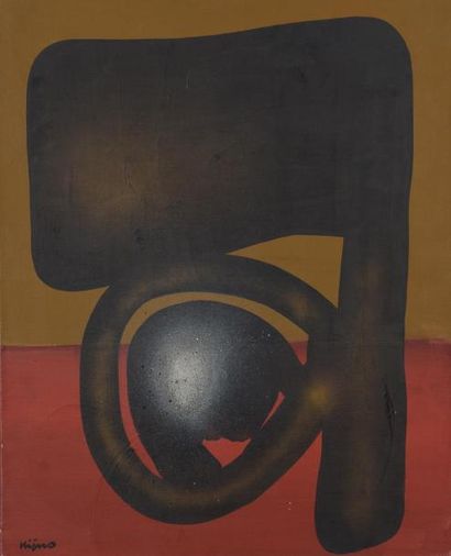 null Ladislas KIJNO (1921-2012) 
HACHE D’OR POUR NERUDA, 1976
Acrylique sur toile...