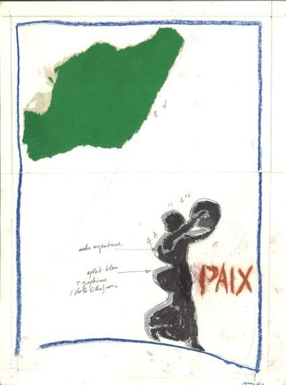 null Pierre BURAGLIO (1939)
Projets pour la Paix, 1986
Suite de quatre techniques...