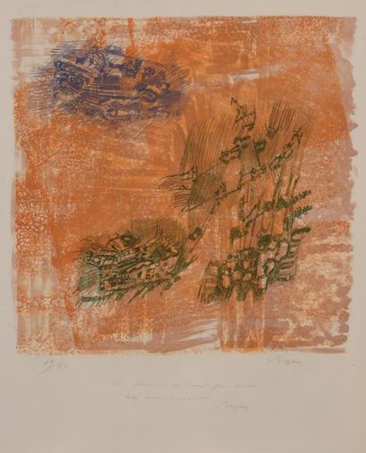 Camille BRYEN (1907-1977) COMPOSITION Lithographie...