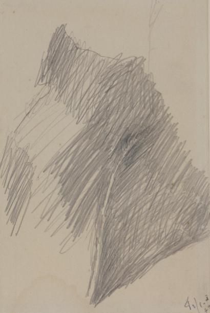  Pierre TAL COAT (1905-1985) COMPOSITION, 1979 Crayon sur papier signé et daté en...