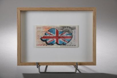 null TILT (1973)
Currencities London
Dessin sur billet de banque d’Angleterre
Collage...