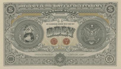 null SHEPARD FAIREY (1970)
Obey Giant Currency E-Pluribus, 2007
Sérigraphie recto...
